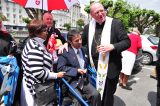 2011 Lourdes Pilgrimage - Archbishop Dolan with Malades (234/267)